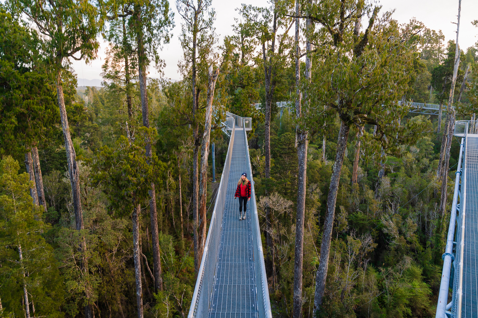 Girl Walk on Bridge